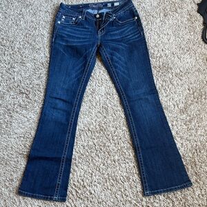 Miss Me Dark Blue Flare Jeans